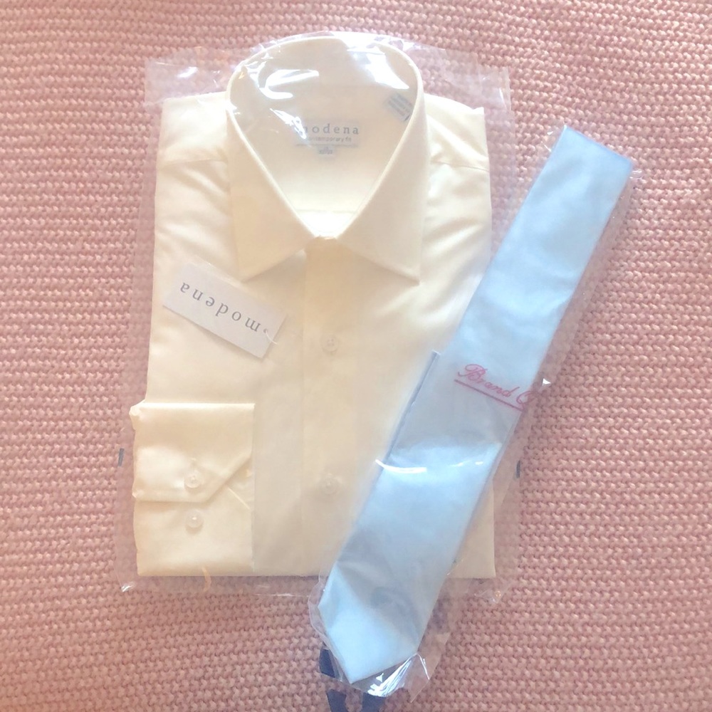 Formal Eggshell White Button Down - image 1